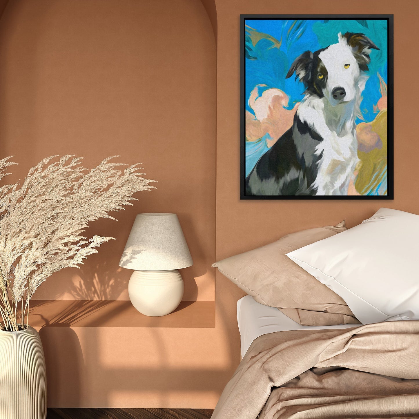 Border Collie Whirlwind - Luxury Wall Art