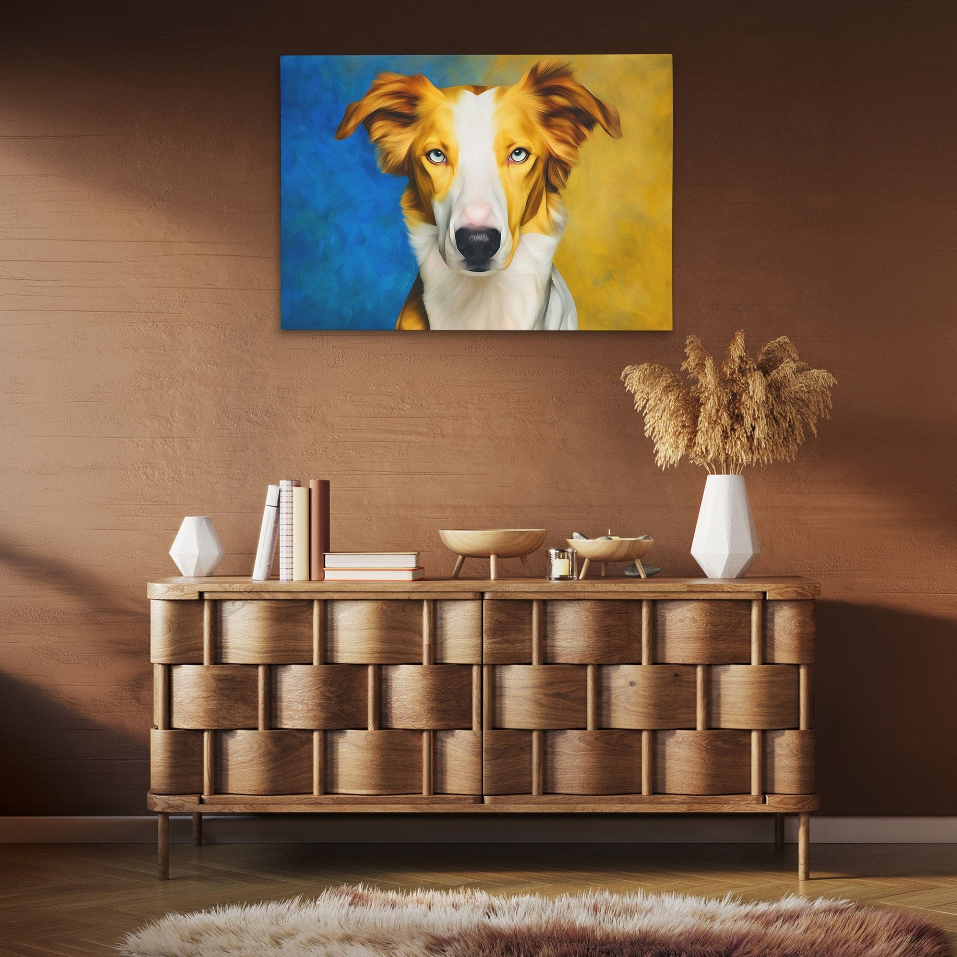 Border Collies Golden Light - Luxury Wall Art