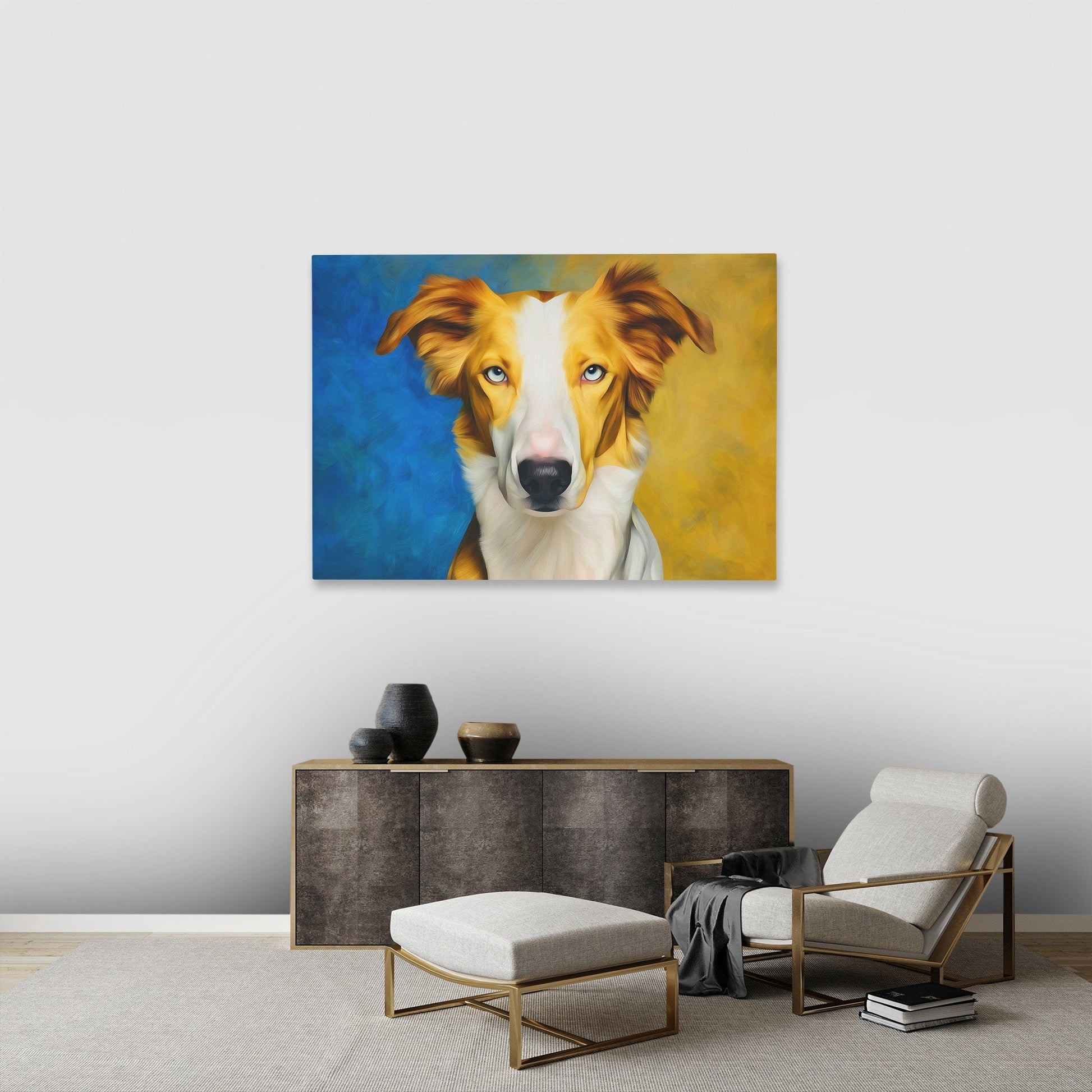 Border Collies Golden Light - Luxury Wall Art
