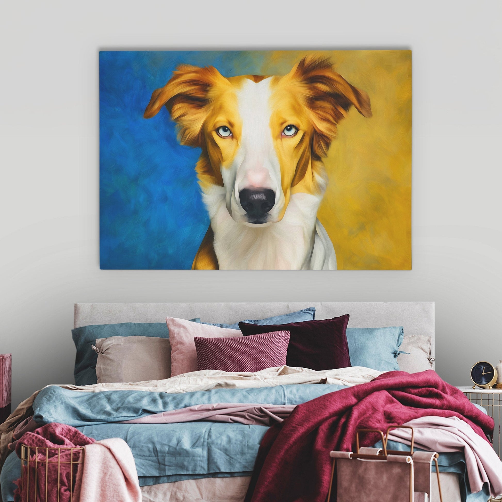 Border Collies Golden Light - Luxury Wall Art