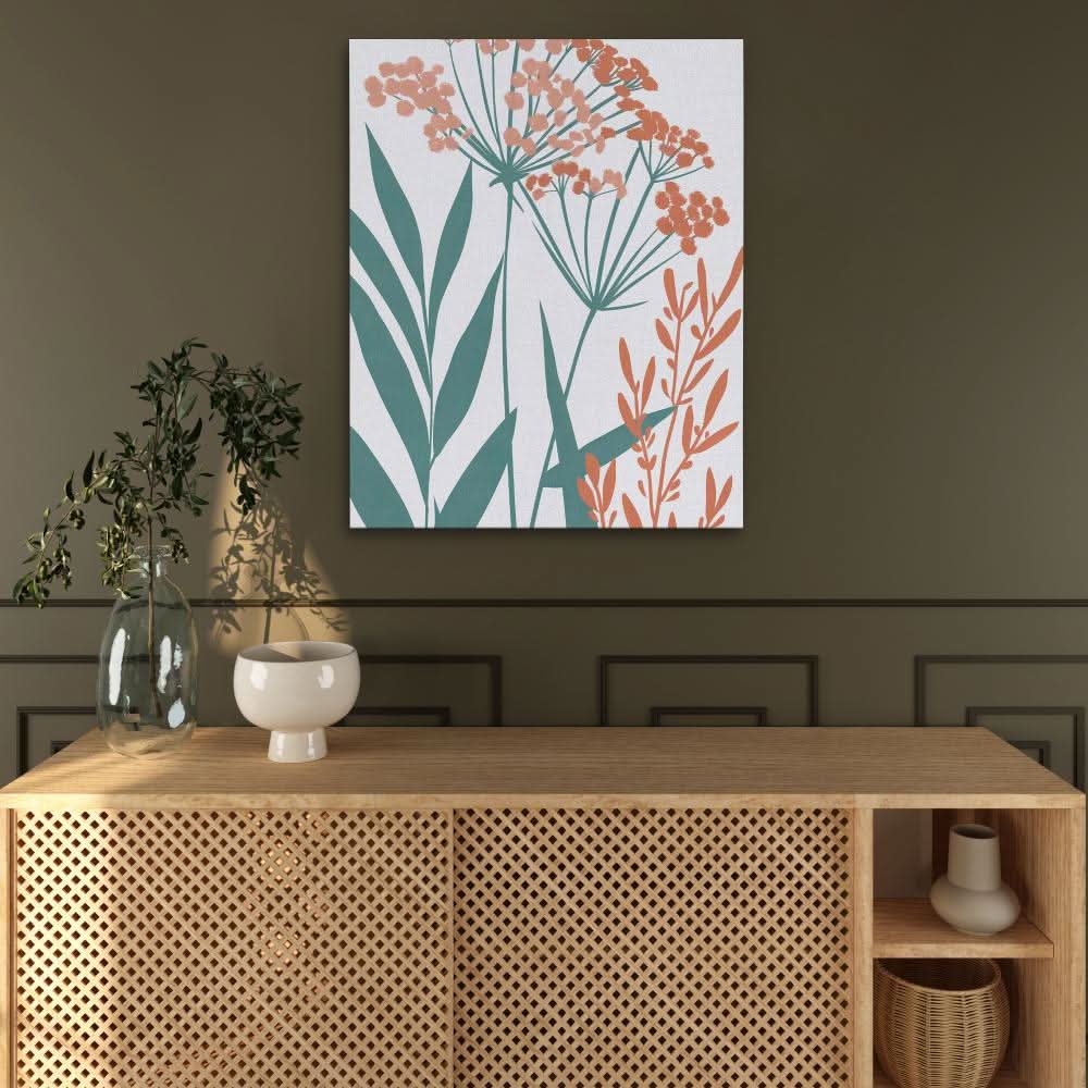 Botanical Harmony - Wall Art for Hallway