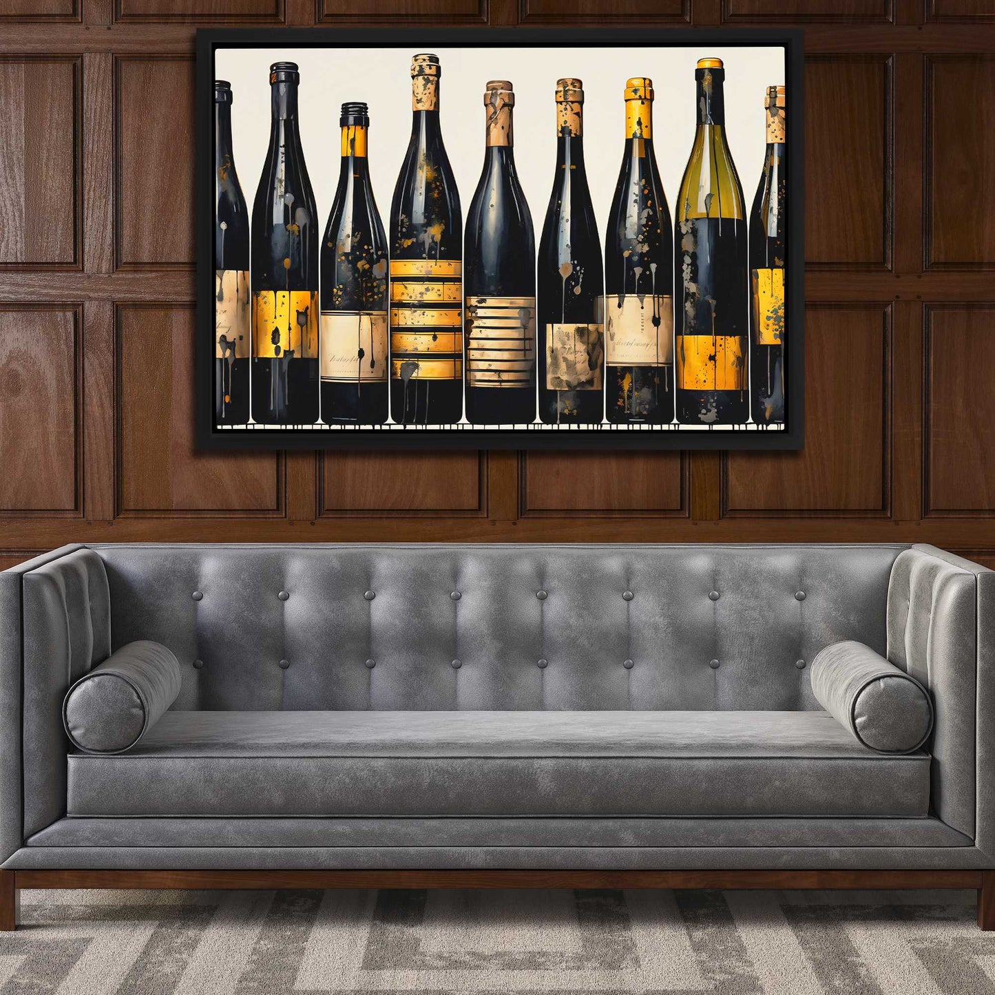 Bottle Harmony - Large Canvas Print