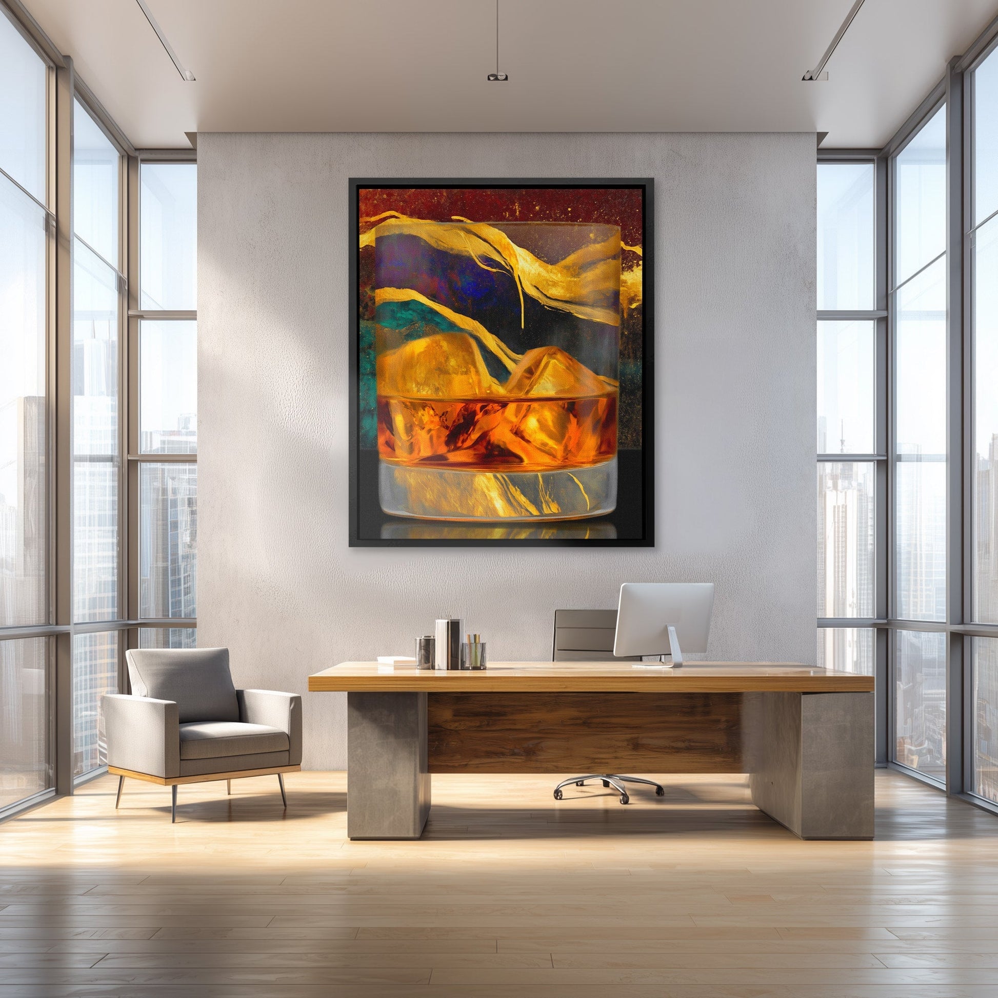 Bourbon Ribbon Dance - Luxury Wall Art