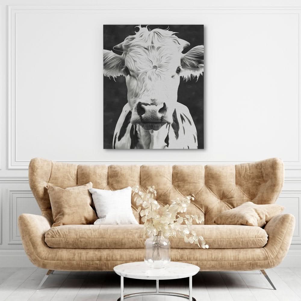 Bovine Portrait - Animals Art