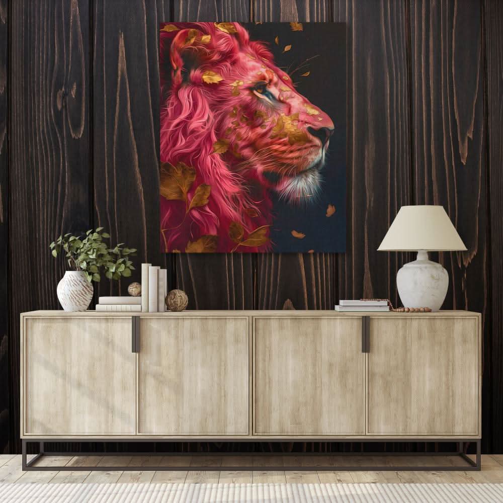 Brave Heart - Black Jungle Canvas Print
