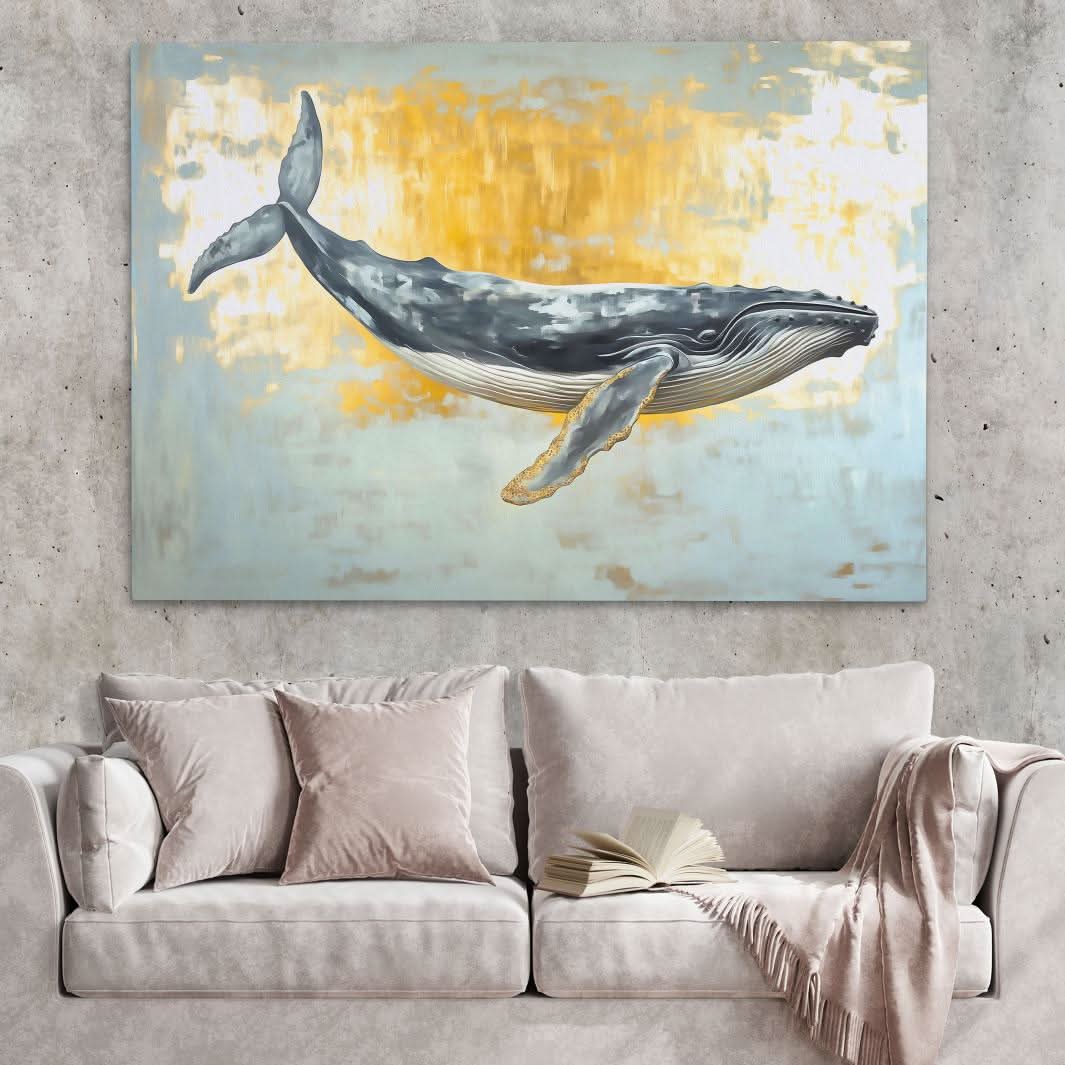 Breach of Light - Minimalist Wall Art in Black Frame