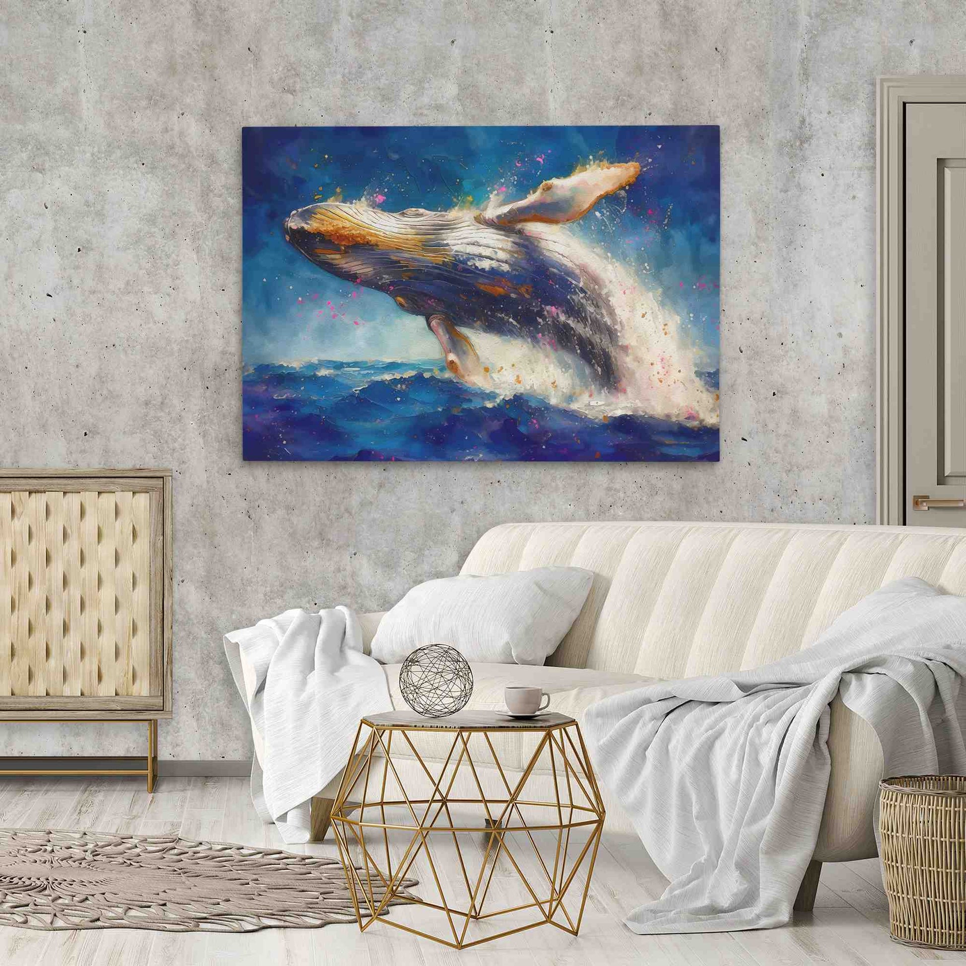 Breaching Whale - Horizontal Art