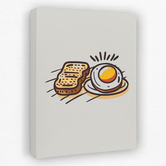 Breakfast Toast - Breakfast Canvas Wall Art