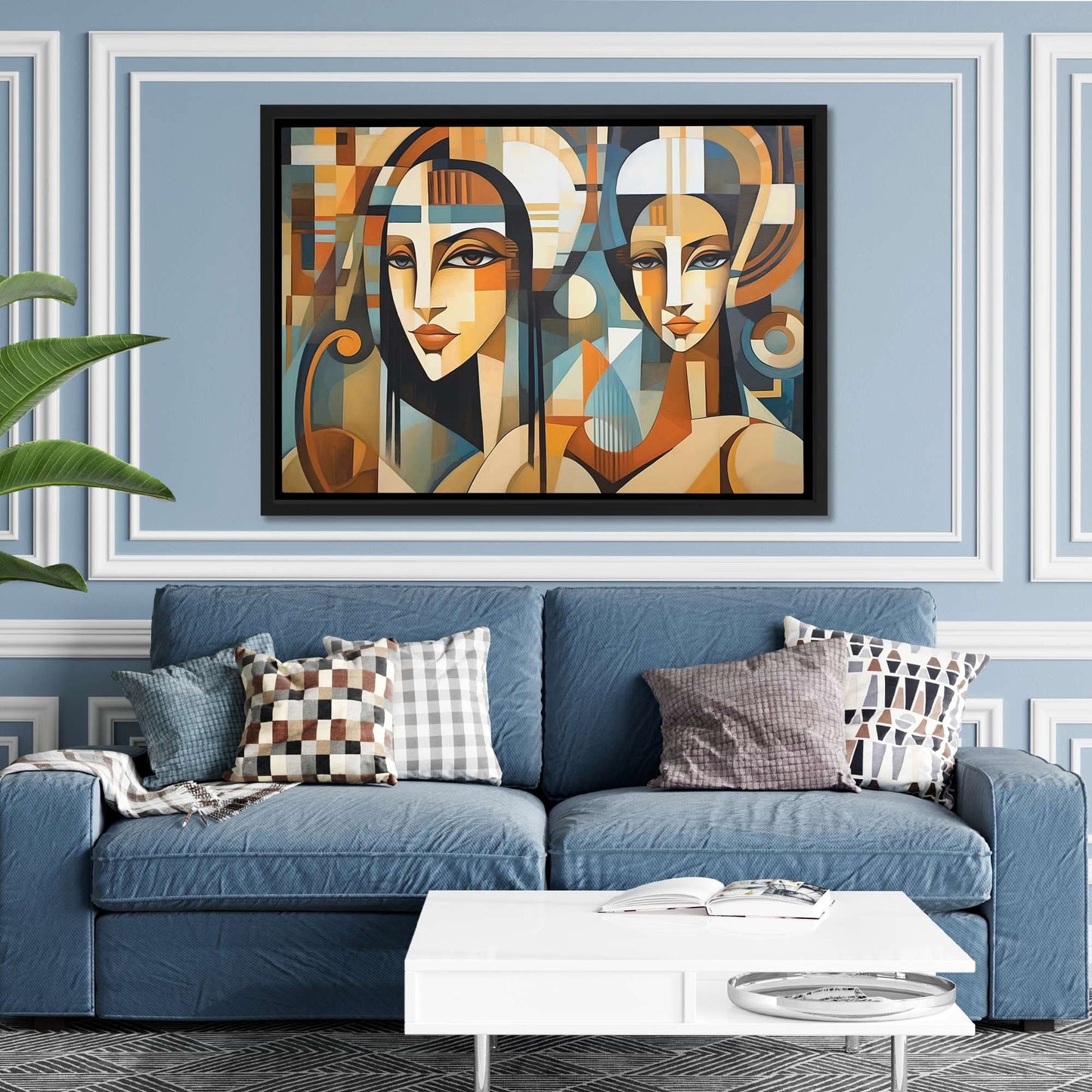 Bright Eyed Goddesses - Oversized Female Canvas Wall Art