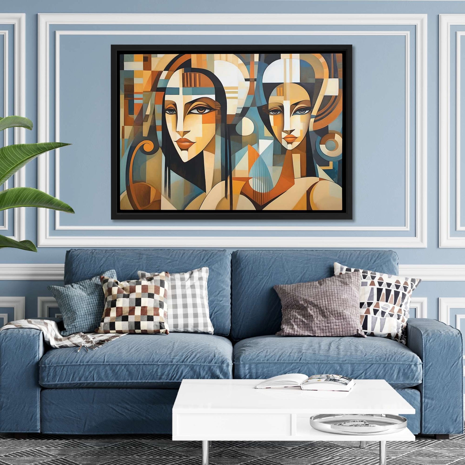 Bright Eyed Goddesses - Oversized Female Canvas Wall Art