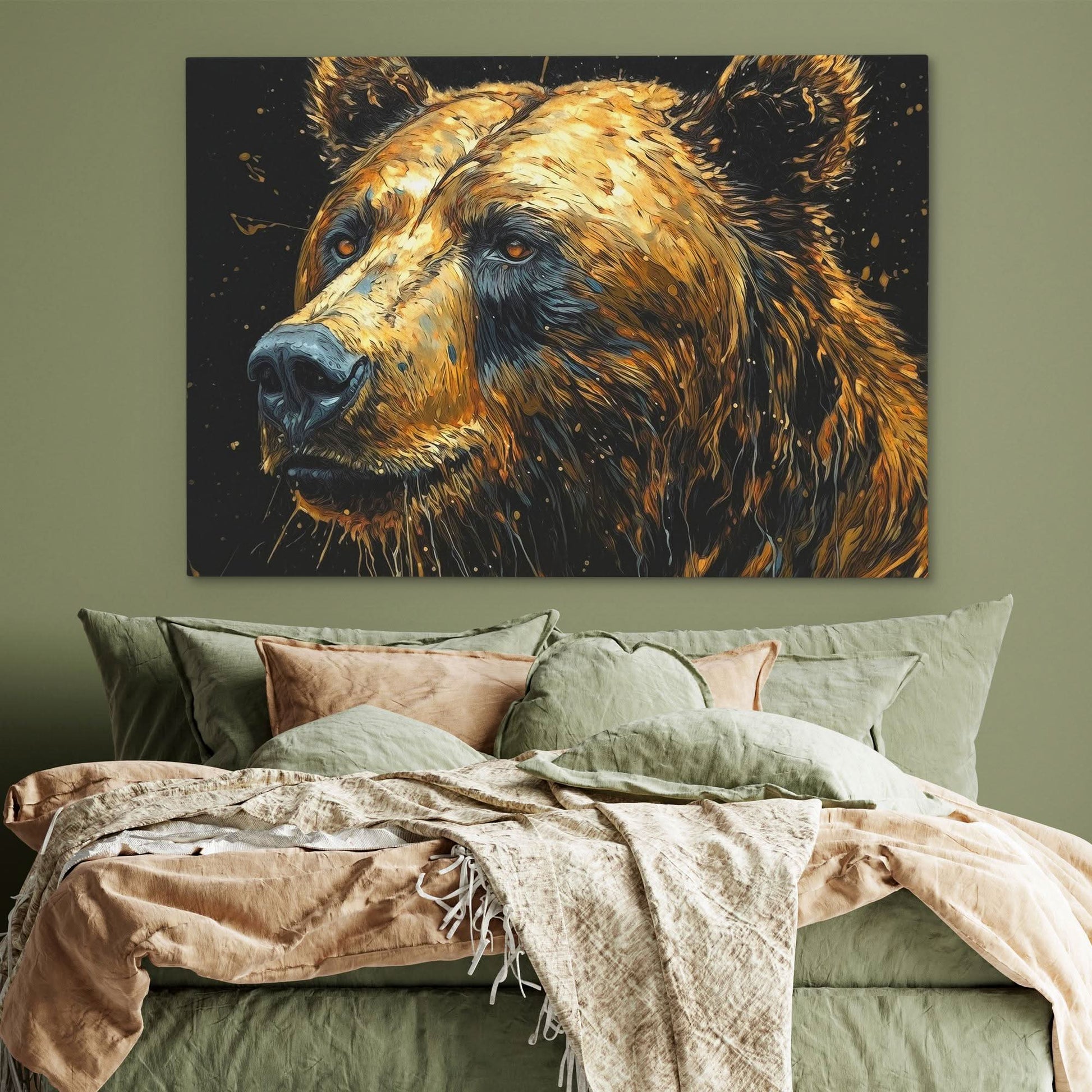 Brilliant Bear - Black Bear Canvas Print