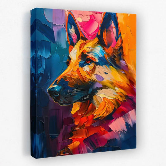 Brilliant German Shepherd - Animals Canvas Wall Art