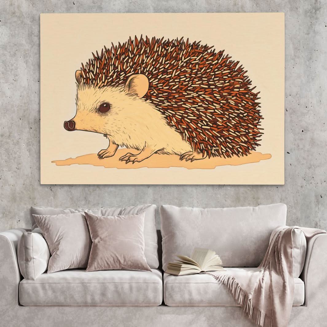 Bristle & Bloom - Large Canvas Print