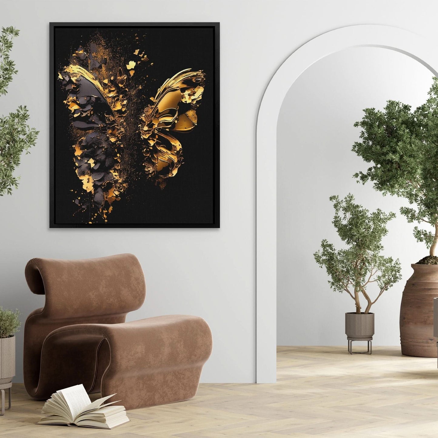 Broken Butterfly - Oversized Animals Canvas Wall Art