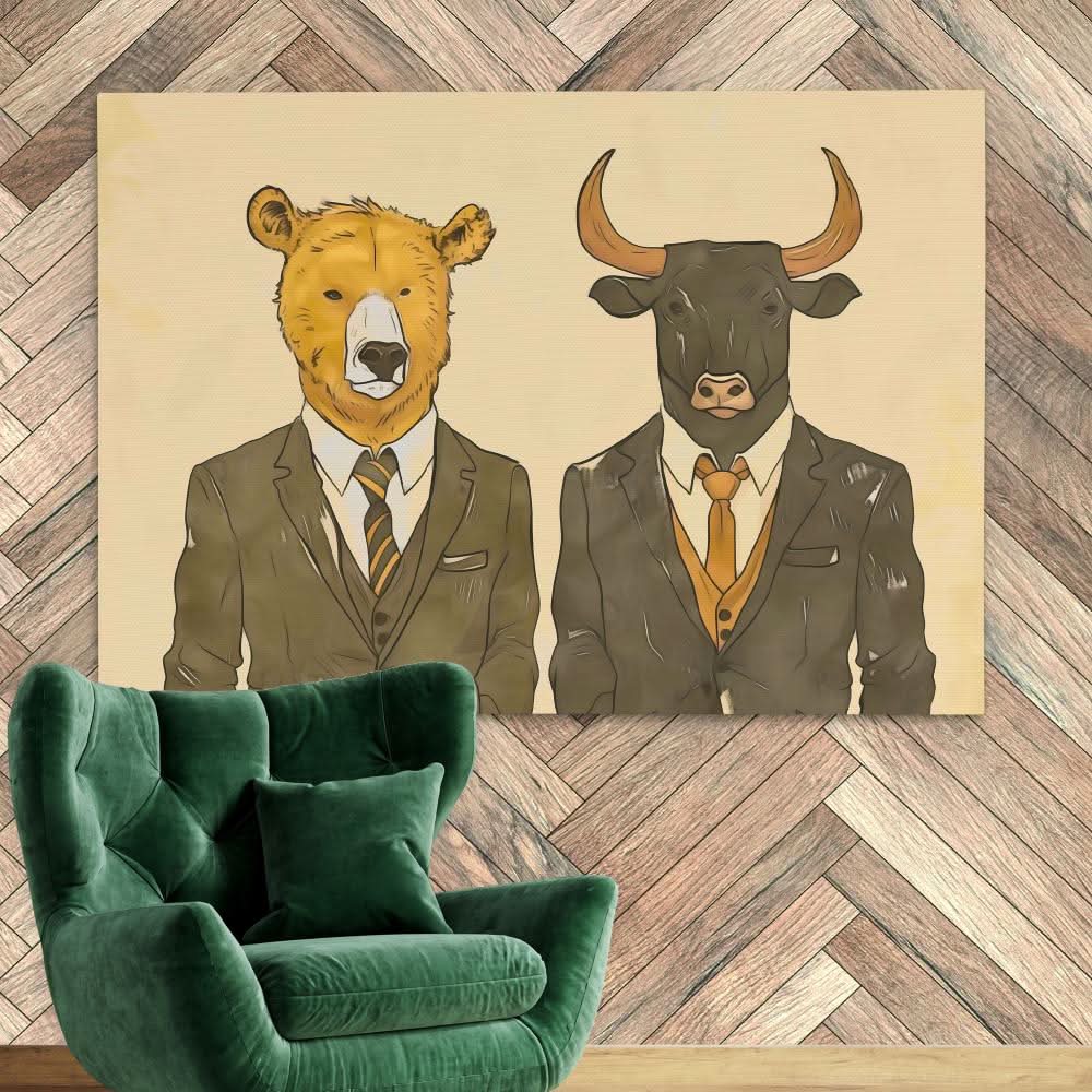 Brokers in Arms - Large Canvas Print
