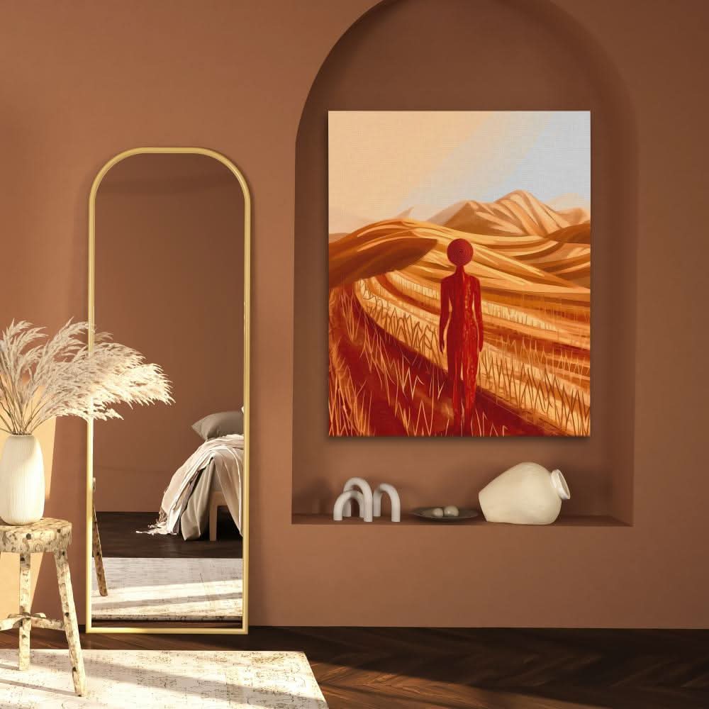 Bronzed Beauty - Large Abstract Canvas Print