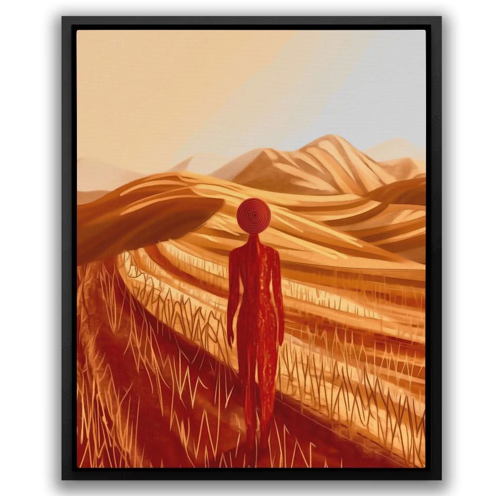Bronzed Beauty - Brown Desert Canvas Print