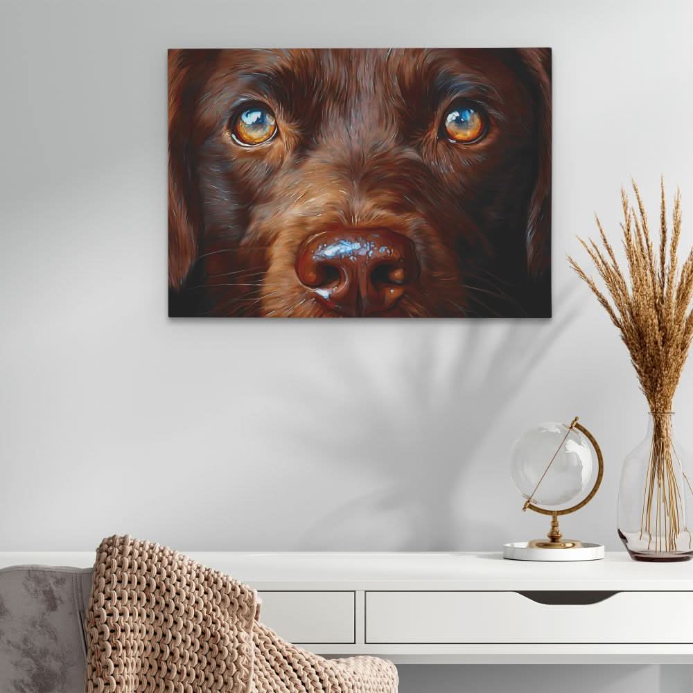 Brown Noser - Modern Brown Canvas Wall Art