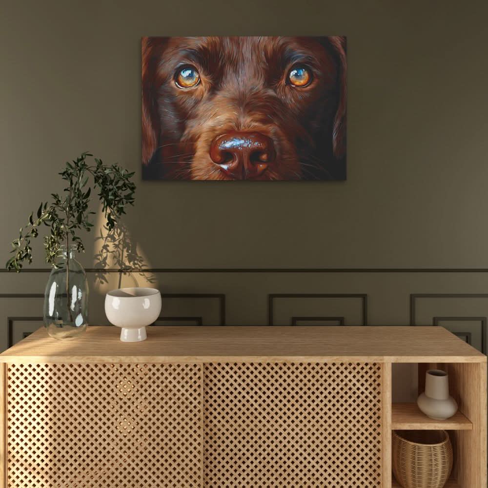 Brown Noser - Brown Dog Canvas Print