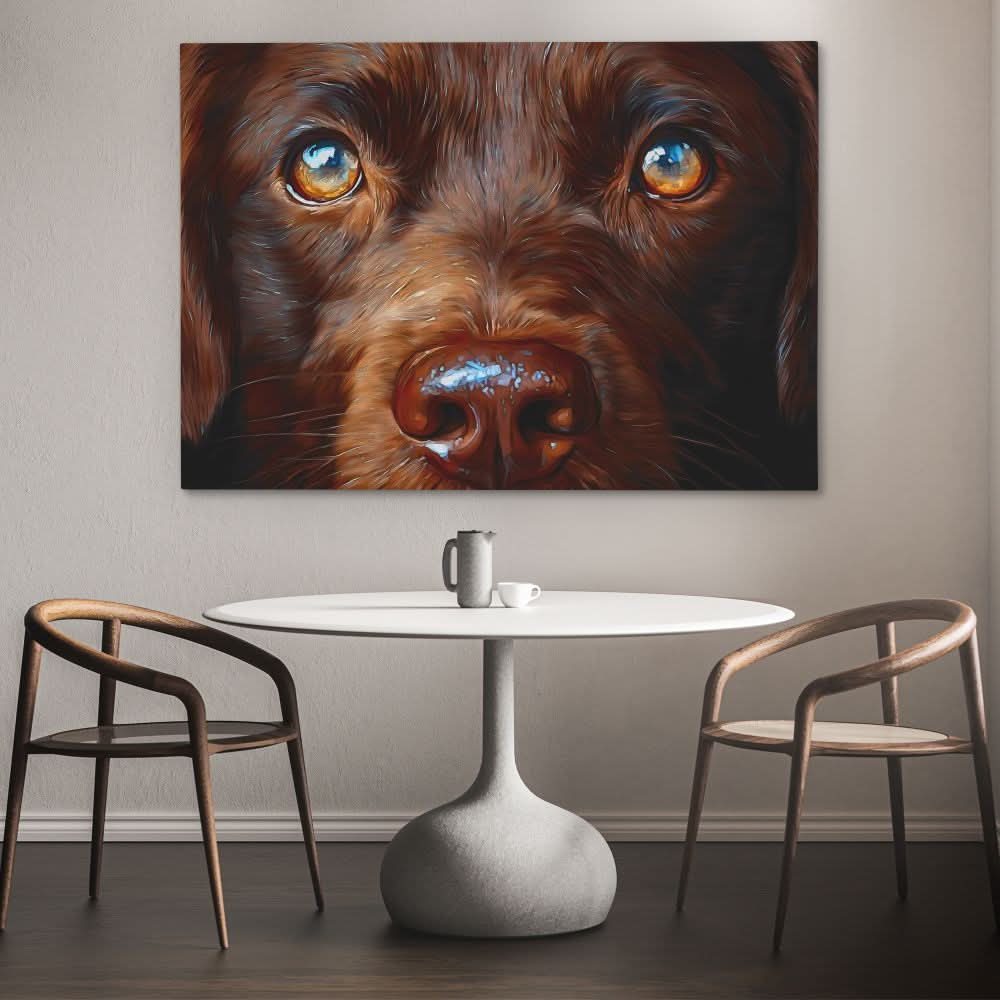Brown Noser - Brown Wall Art for Hallway