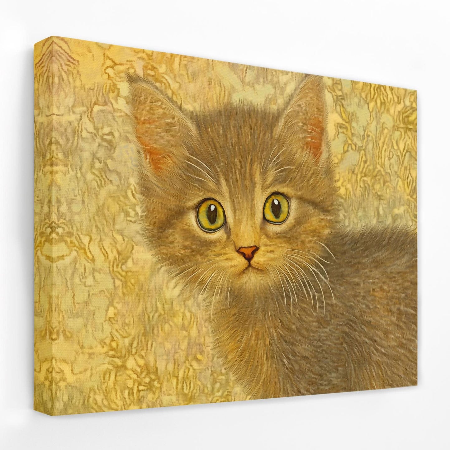 Brown Whiskers - Cat Canvas Wall Art