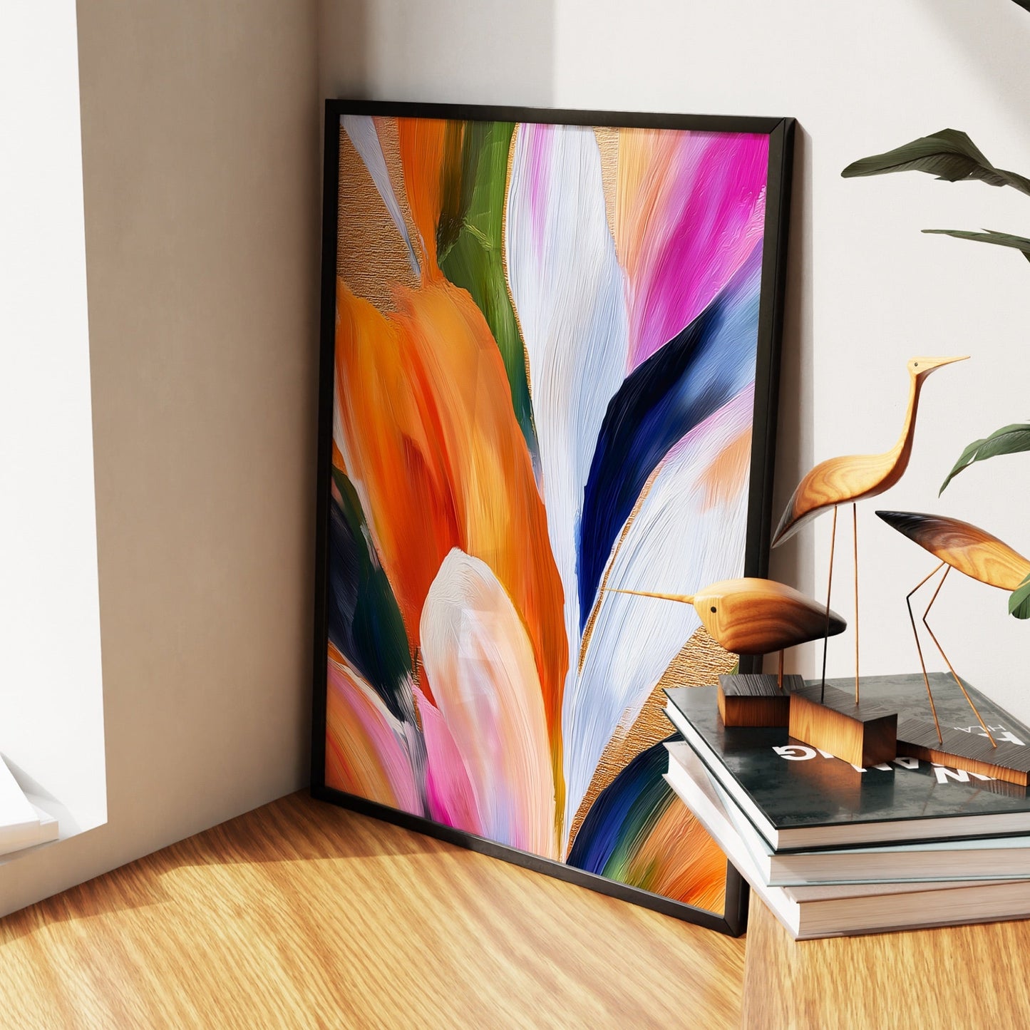 Brushstroke Feather Cascade