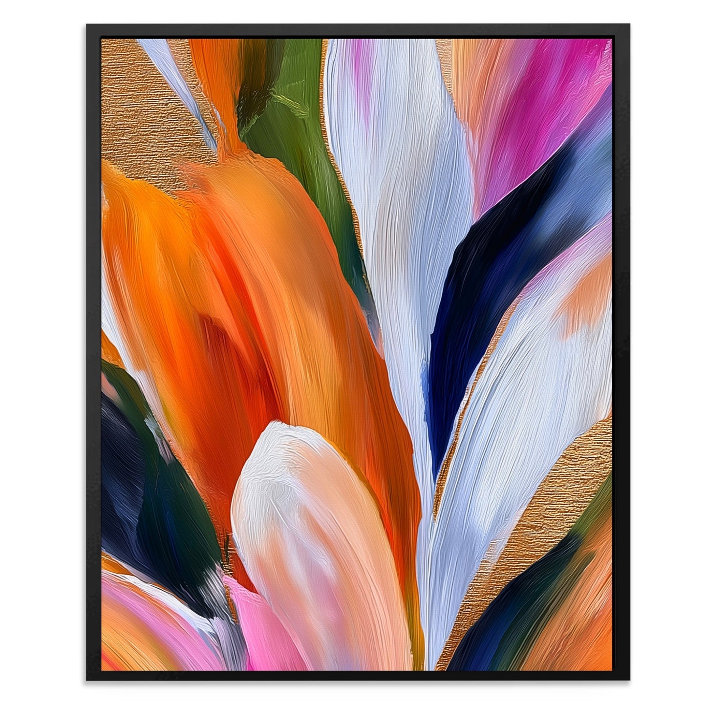 Brushstroke Feather Cascade