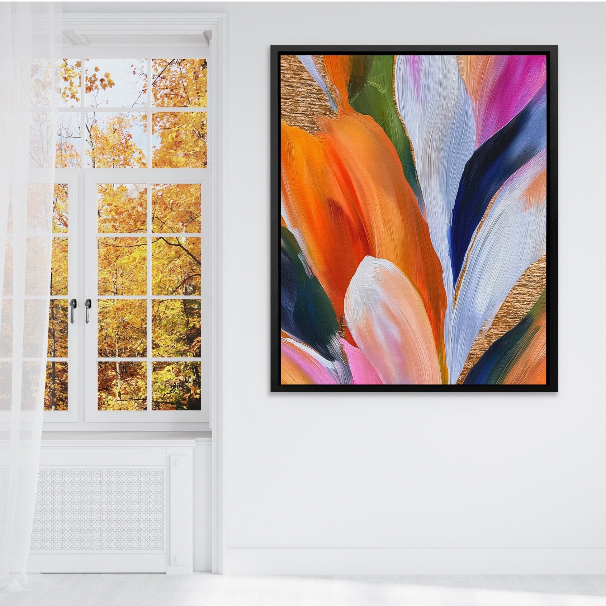 Brushstroke Feather Cascade