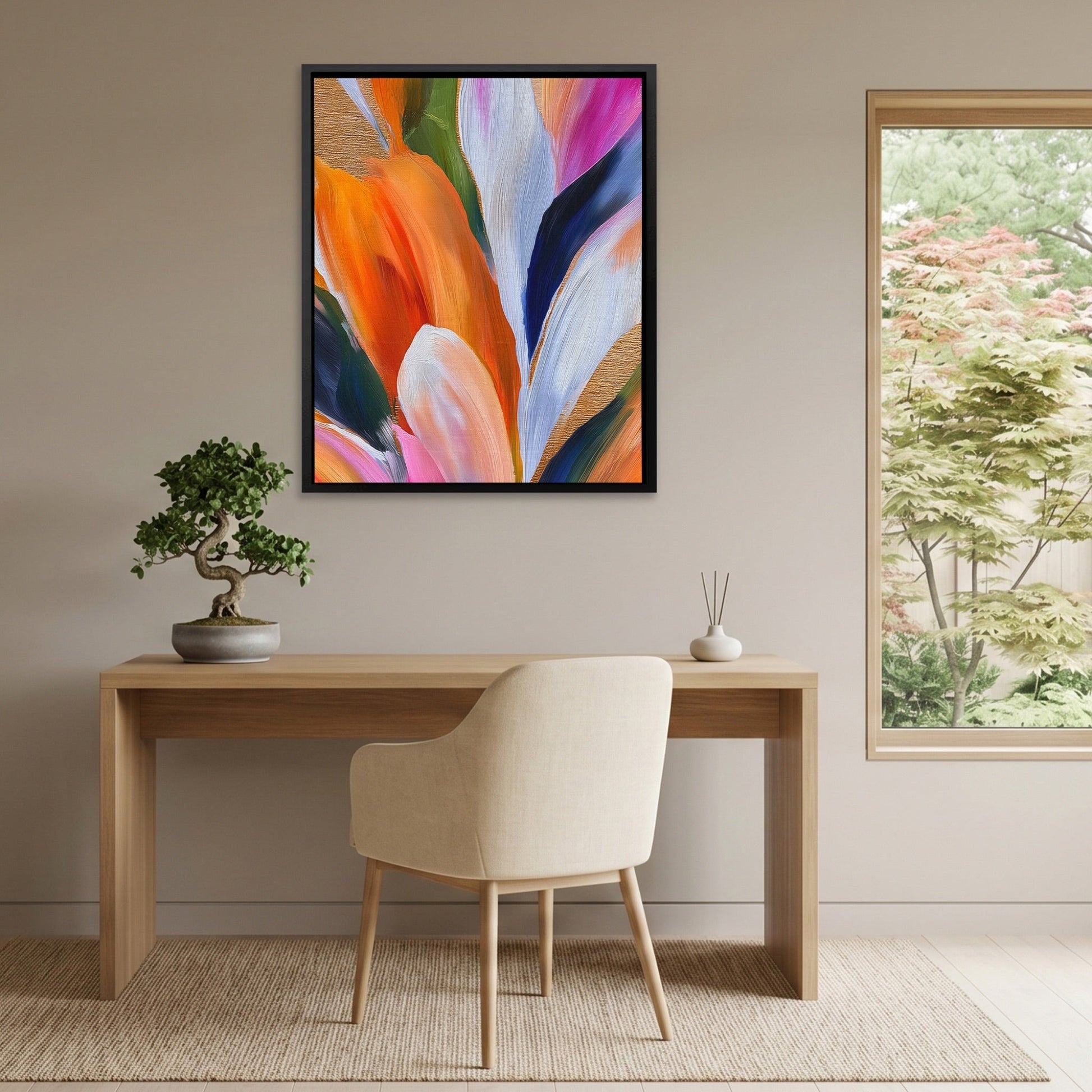 Brushstroke Feather Cascade
