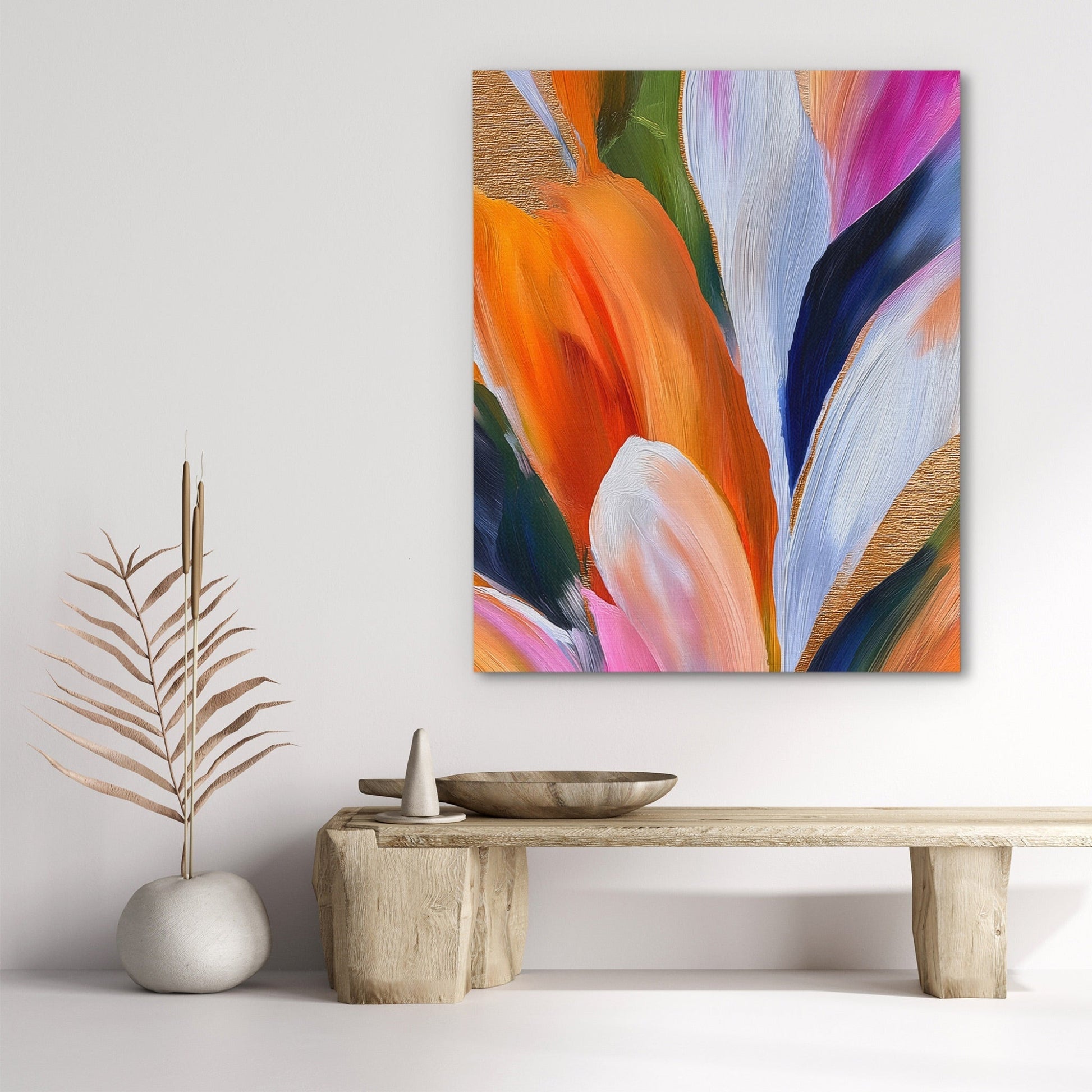 Brushstroke Feather Cascade