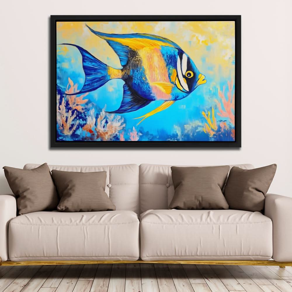 Brushstroke of the Sea - Beach House Art for Bathroom