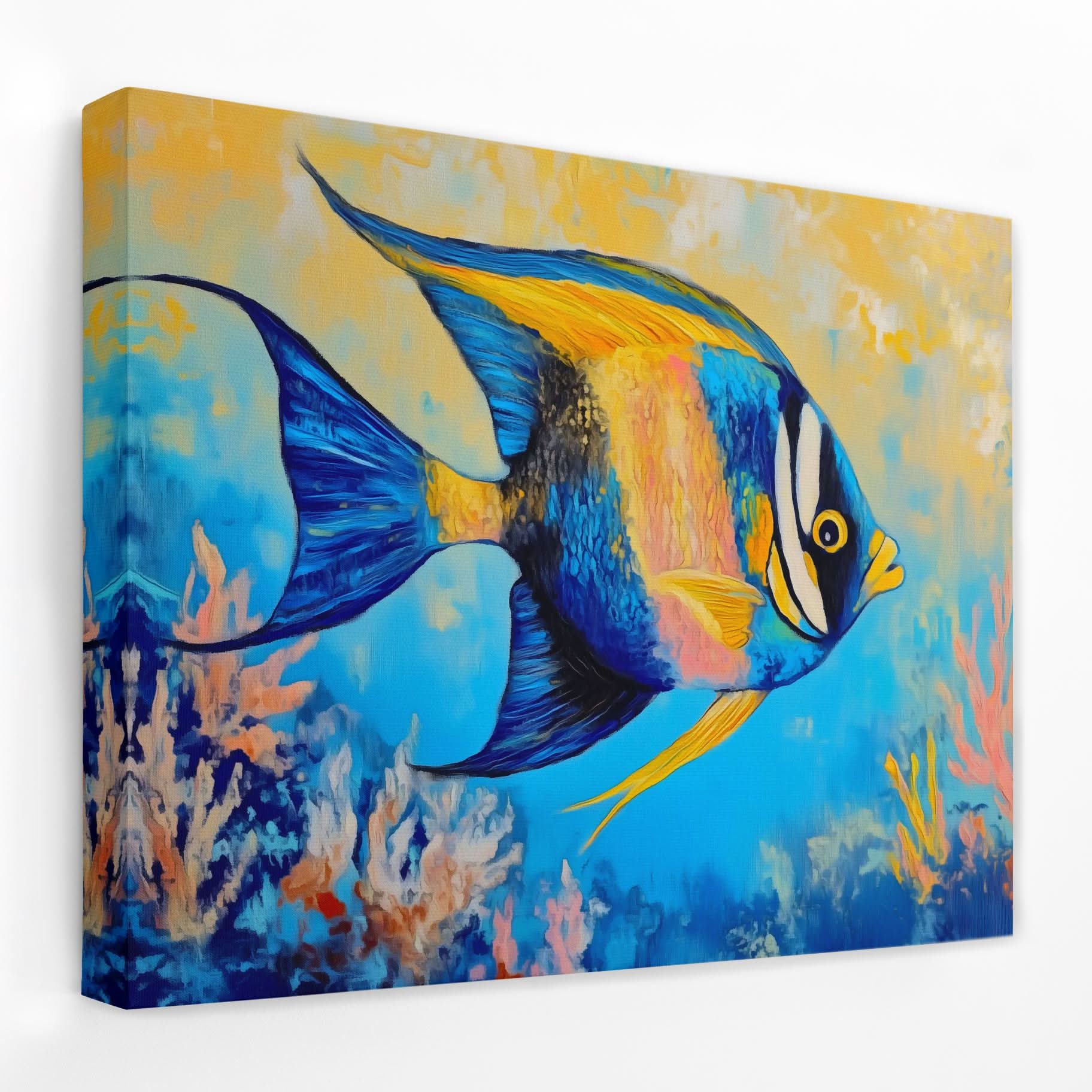Brushstroke of the Sea - Beach House Canvas Wall Art