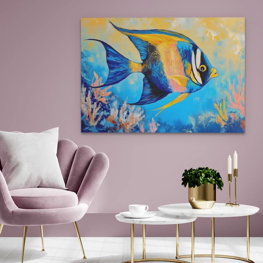 Brushstroke of the Sea - Large Canvas Print