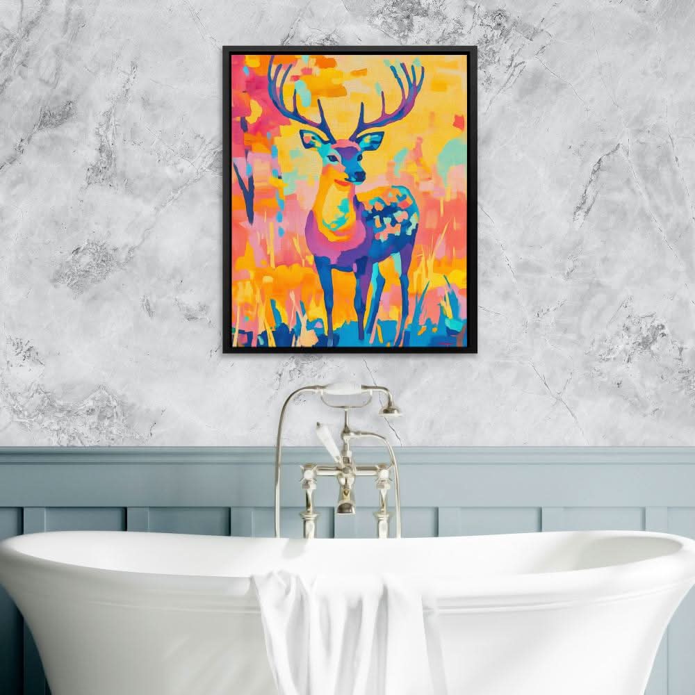 Buck in the Wild - Cabin Art for Living Room