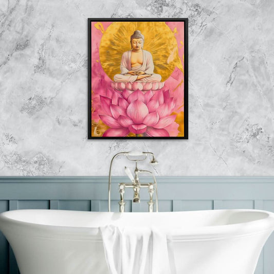 Buddha Meditatio - Wall Art in Black Frame