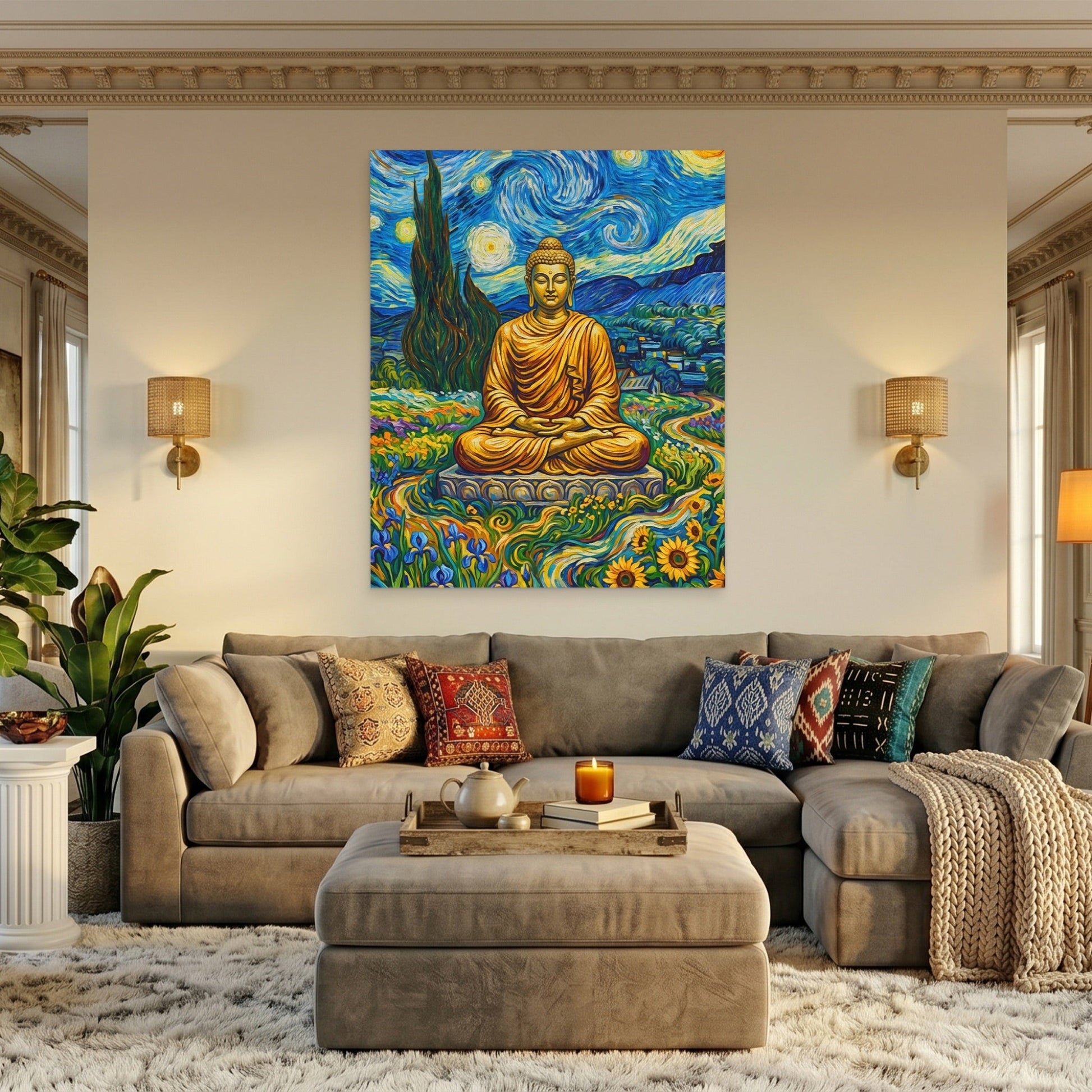 Buddha Starry Night