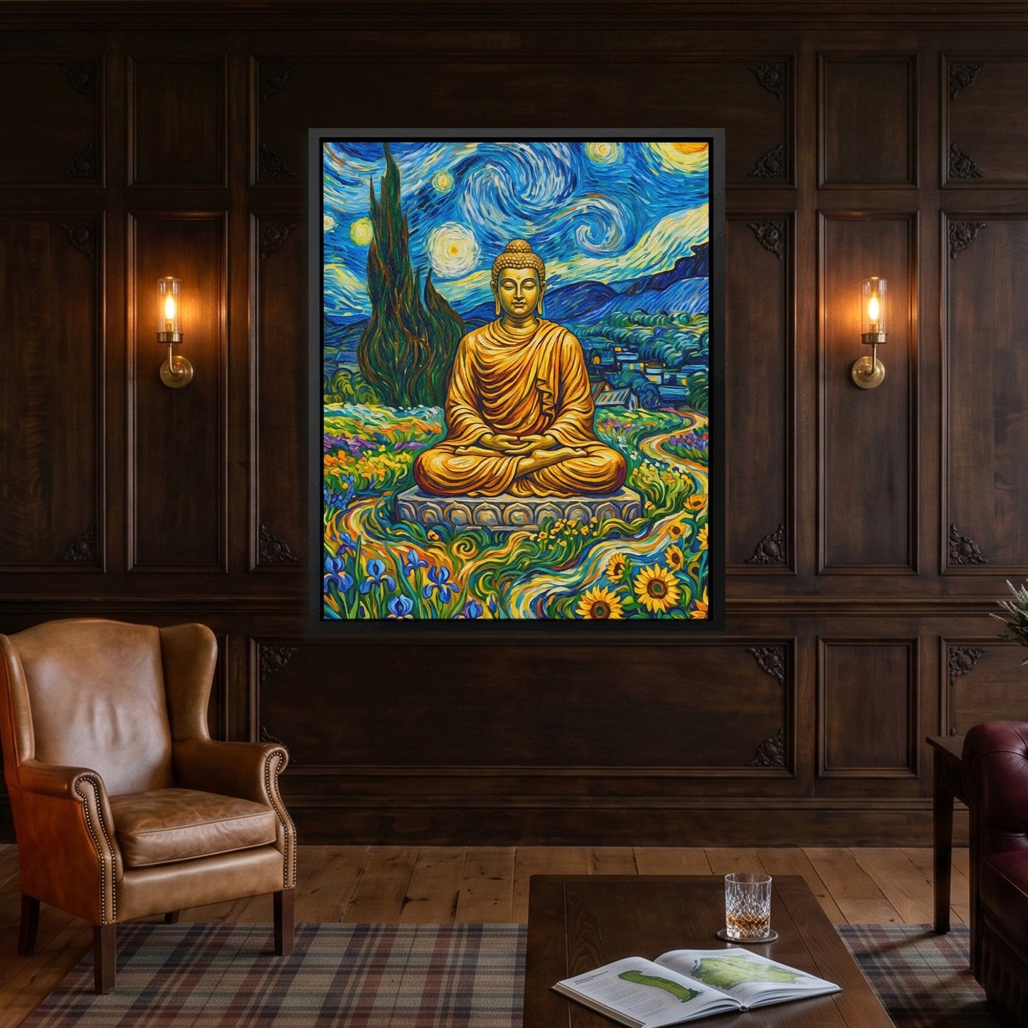 Buddha Starry Night