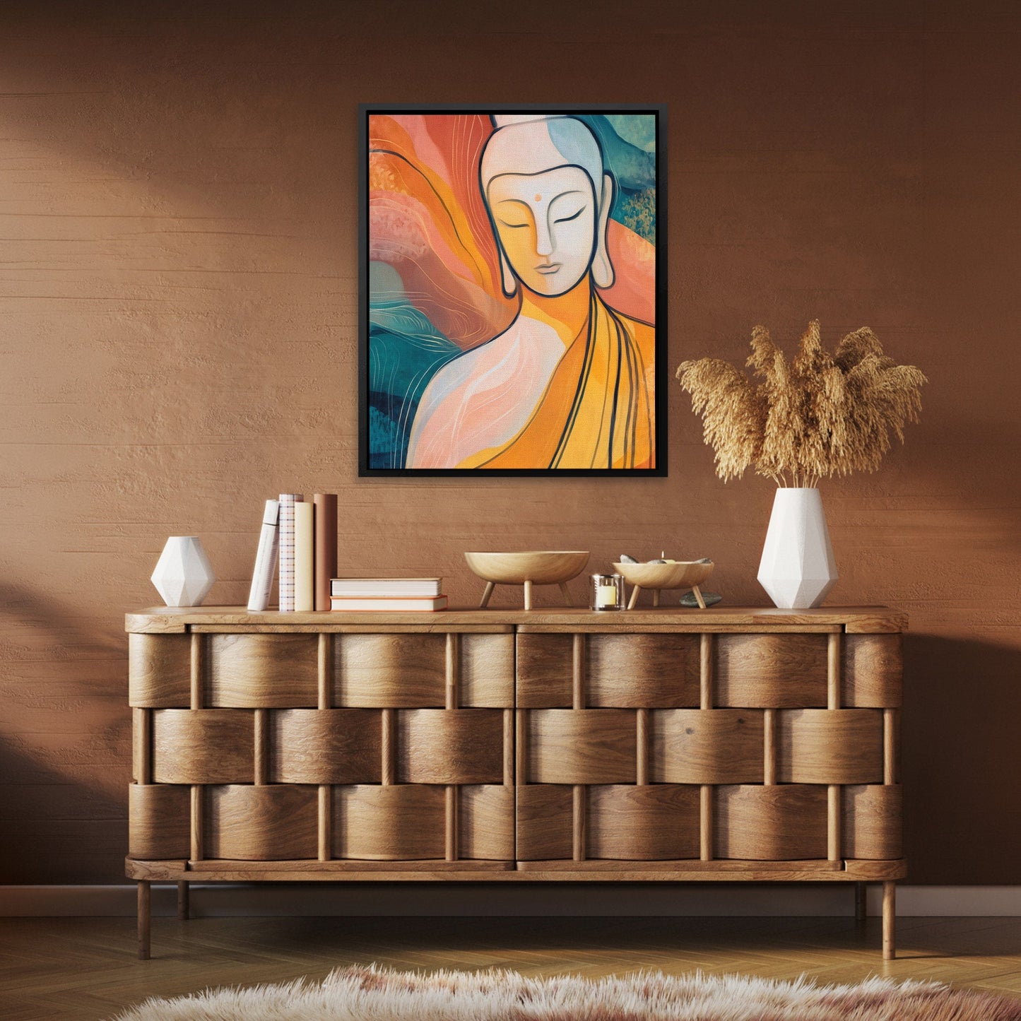 Buddha's Golden Flow - Luxury Wall Art