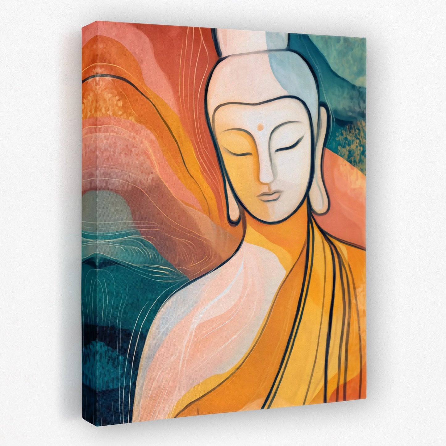 Buddha's Golden Flow - Luxury Wall Art