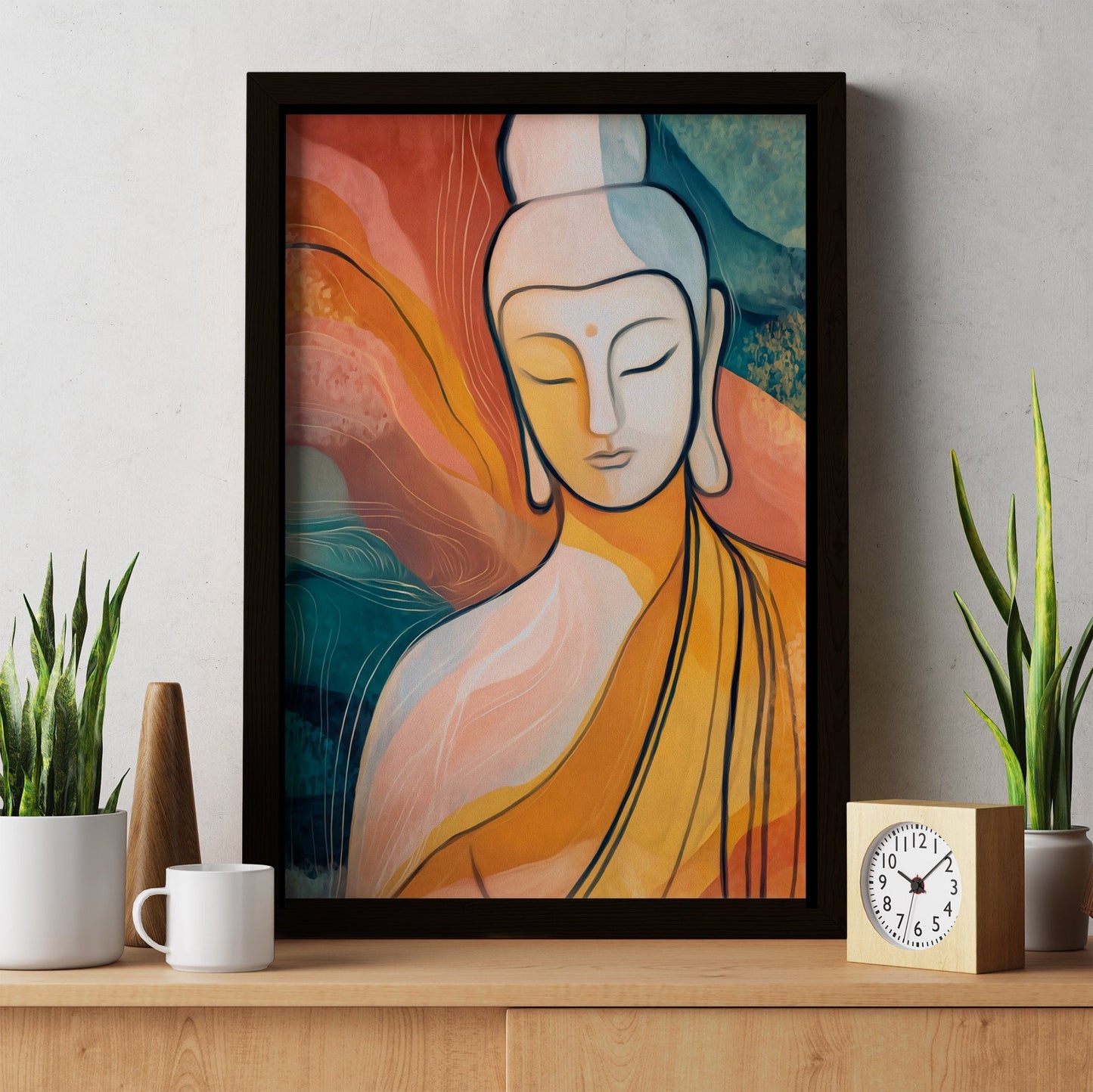 Buddha's Golden Flow - Luxury Wall Art