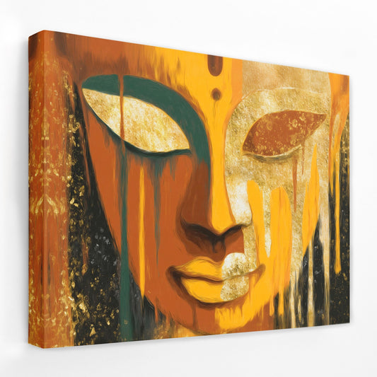Buddha's Golden Meditation - Luxury Wall Art