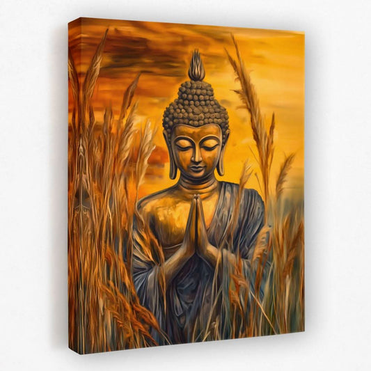 Buddha’s Sunset - Spiritual Canvas Wall Art