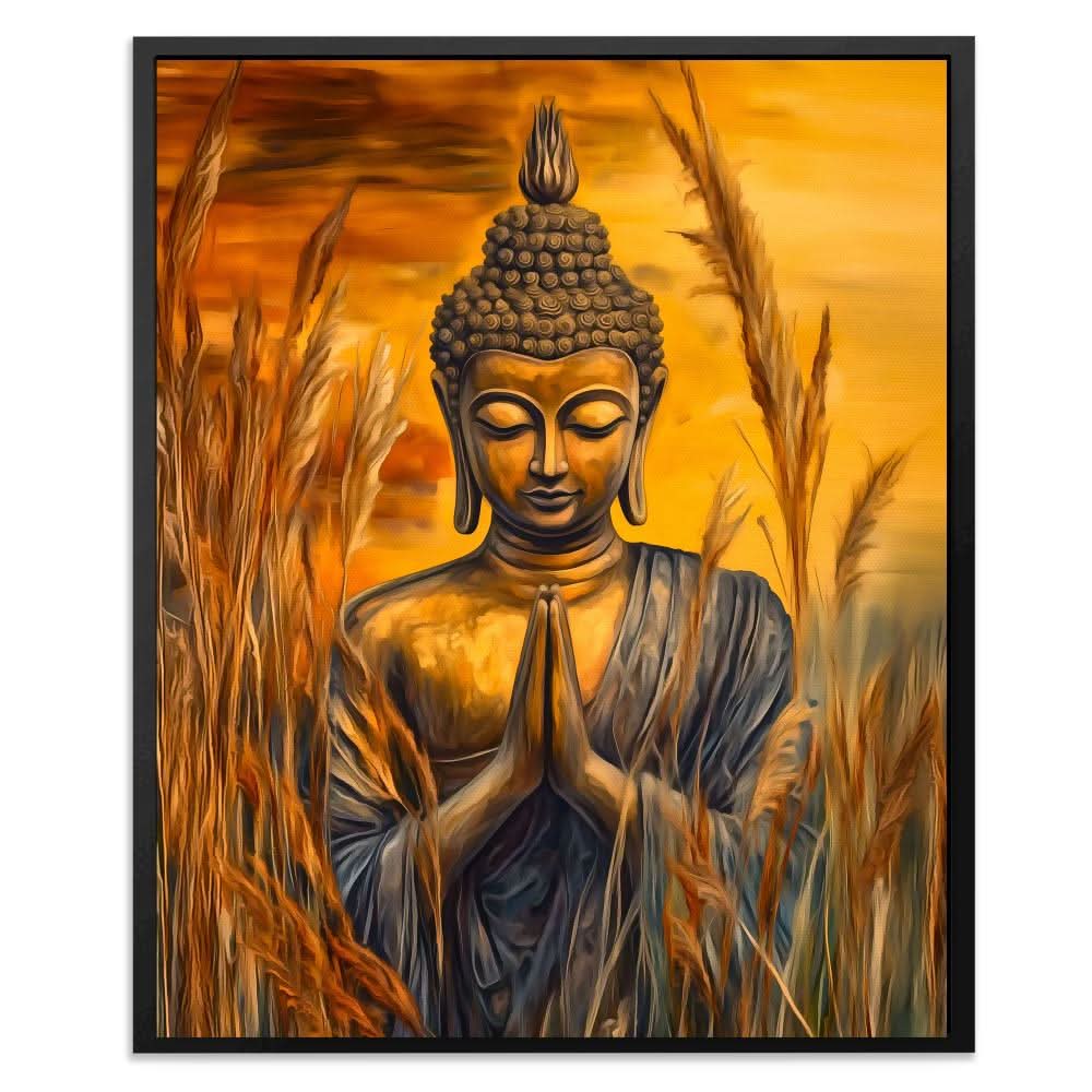 Buddha’s Sunset - Spiritual Art for Living Room