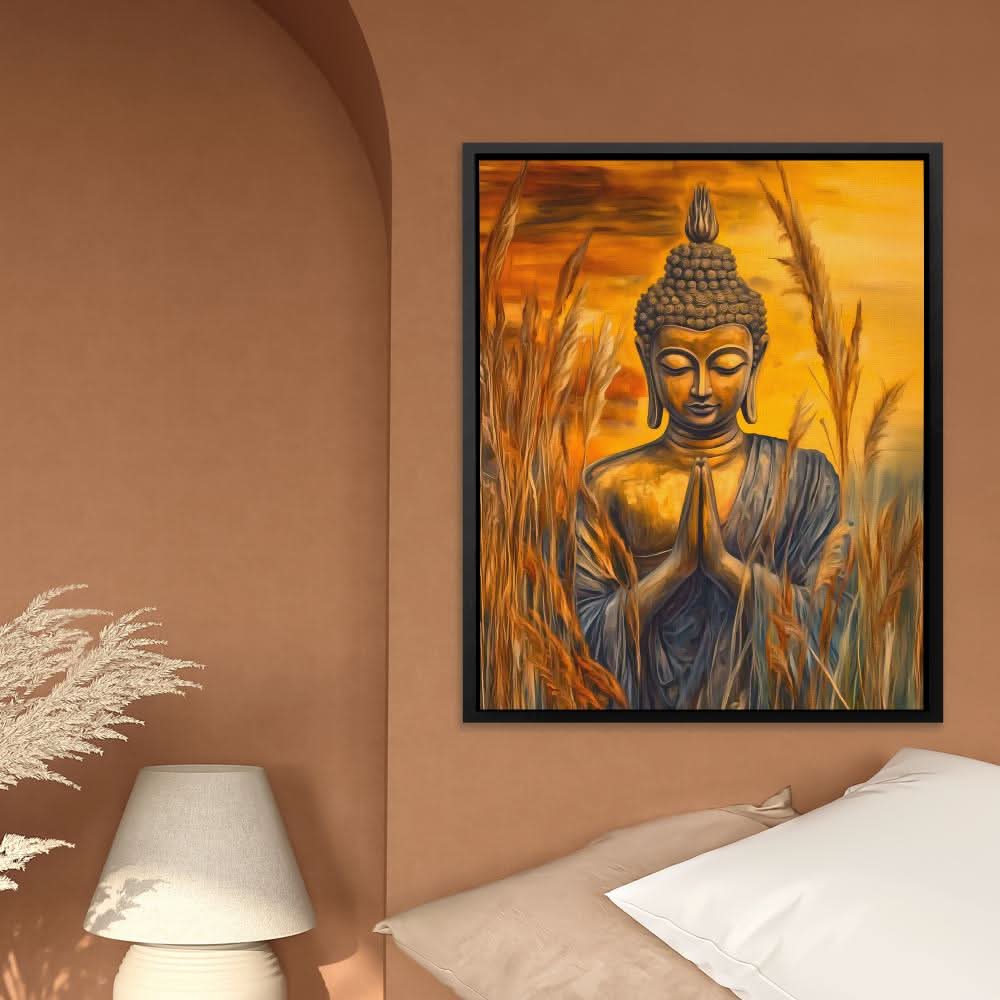 Buddha’s Sunset - Wall Art in Black Frame