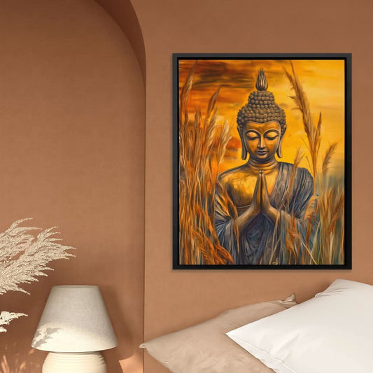 Buddha’s Sunset - Wall Art in Black Frame