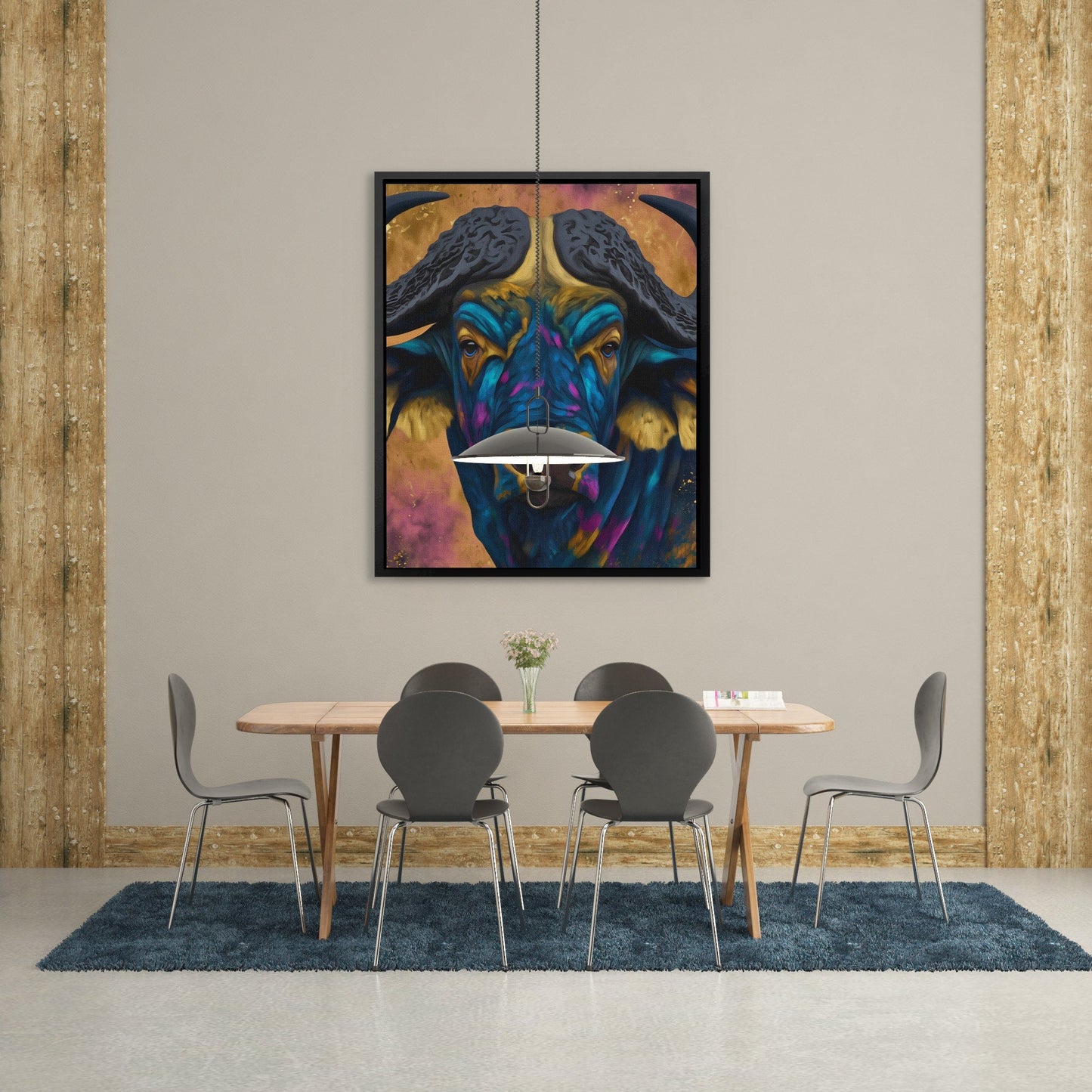 Buffalo Cosmic Storm - Luxury Wall Art