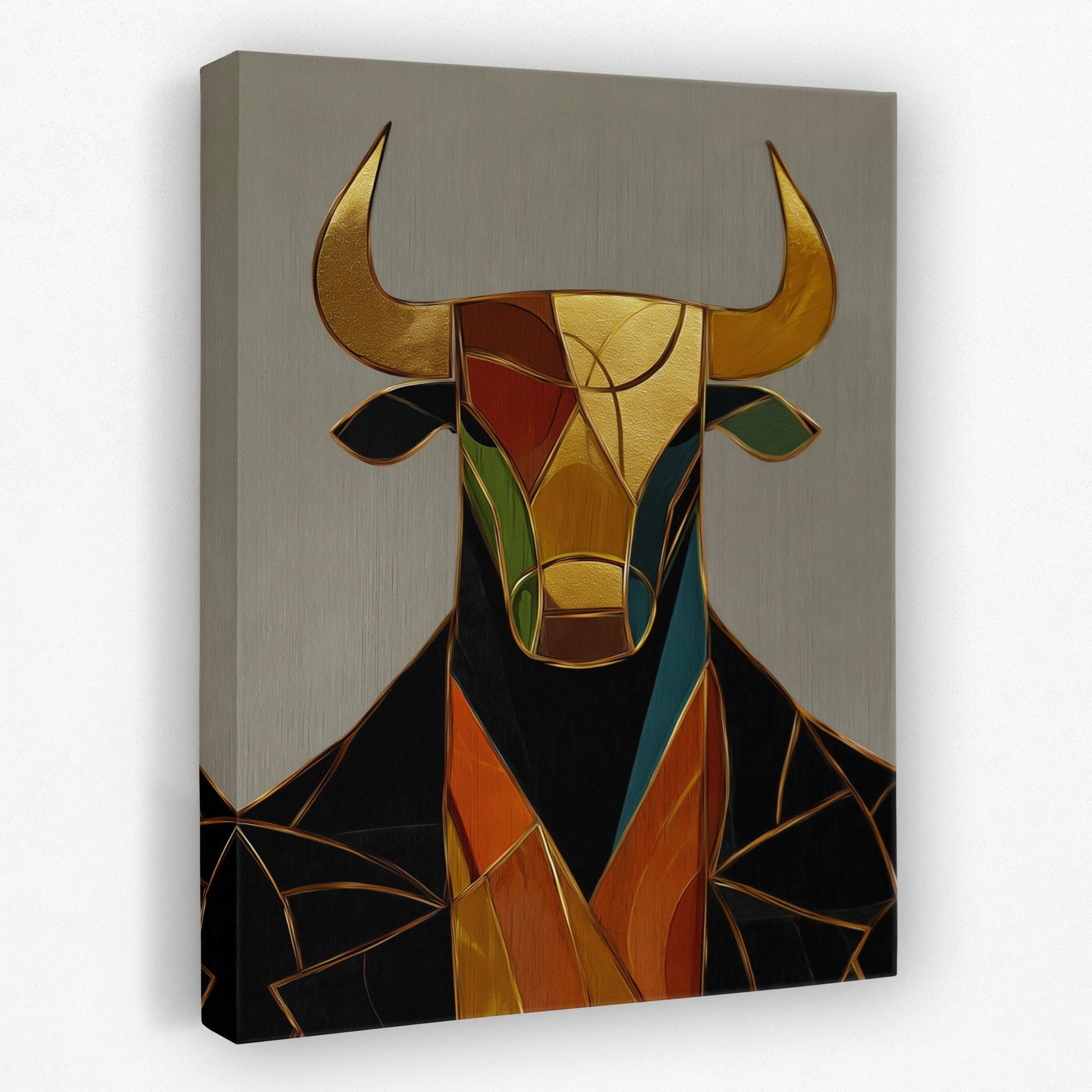 Bull in Boardroom - Luxury Wall Art