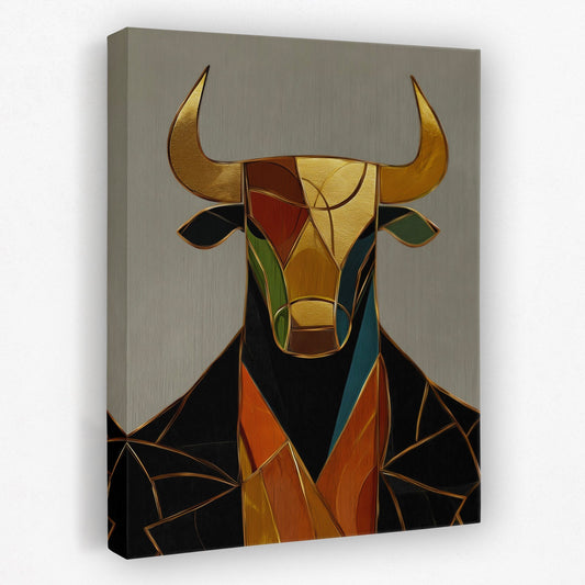 Bull in Boardroom - Luxury Wall Art