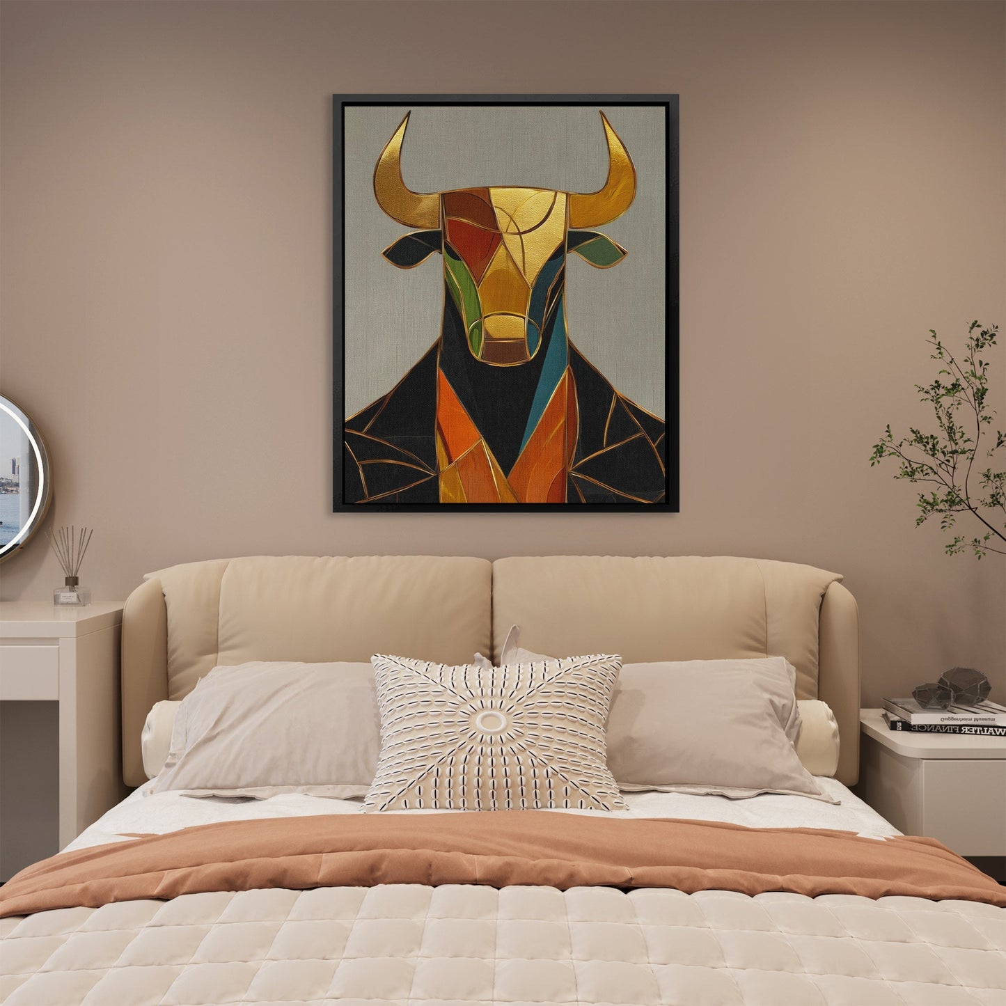 Bull in Boardroom - Luxury Wall Art