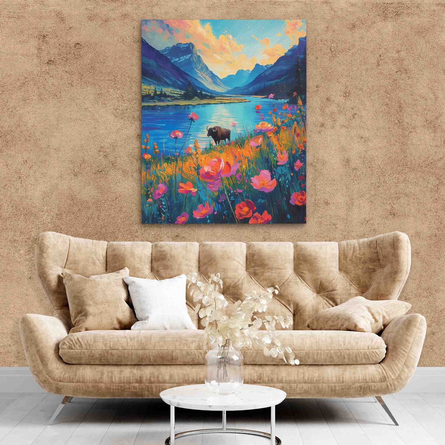 Bull Prairie - Framed Art Print